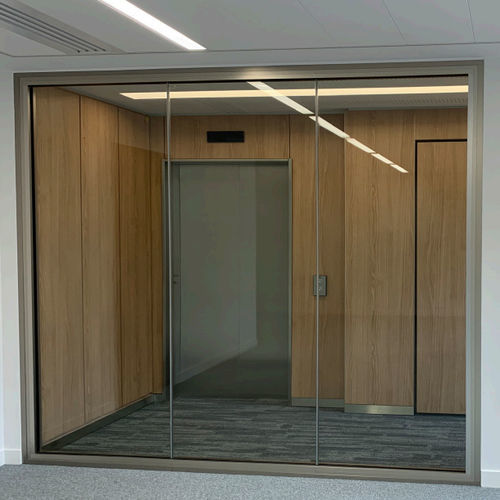 Cloison fixe - AluTeq EI 60 - ERIBEL FRANCE - bord à bord / en aluminium / professionnelle