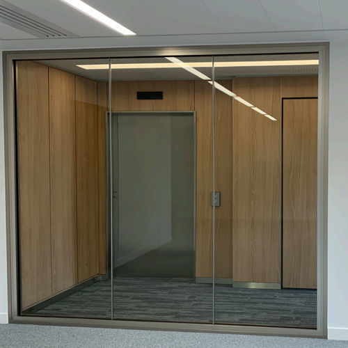 Cloison bord à bord - AluTeq EI60 - ERIBEL FRANCE - vitrée / en aluminium / professionnelle