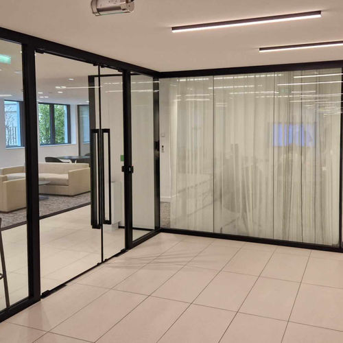 Porte d'intérieur - InvisiTeq EI2-60 LUNAX - ERIBEL FRANCE - en acier / va-et-vient / contemporaine