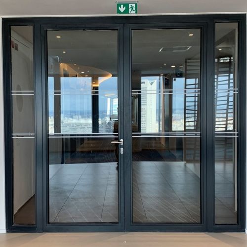 Porte d'intérieur - SteelTeq EI130 - ERIBEL FRANCE - en acier / battante / contemporaine