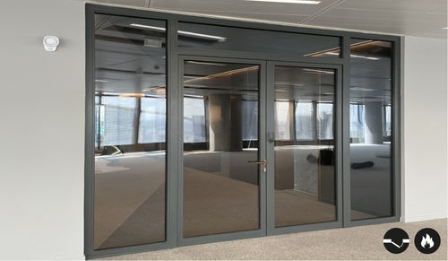 Porte d'intérieur - SteelTeq E30 - ERIBEL FRANCE - en acier / battante / contemporaine