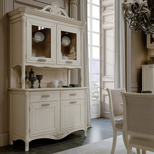 Vaisselier classique - Pienza New Classic - ARCARI ARREDAMENTI - en bois laqué