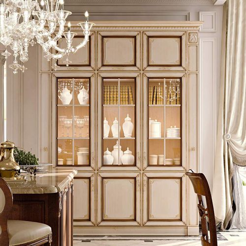 Vaisselier classique - Capri Luxury - ARCARI ARREDAMENTI - en noyer