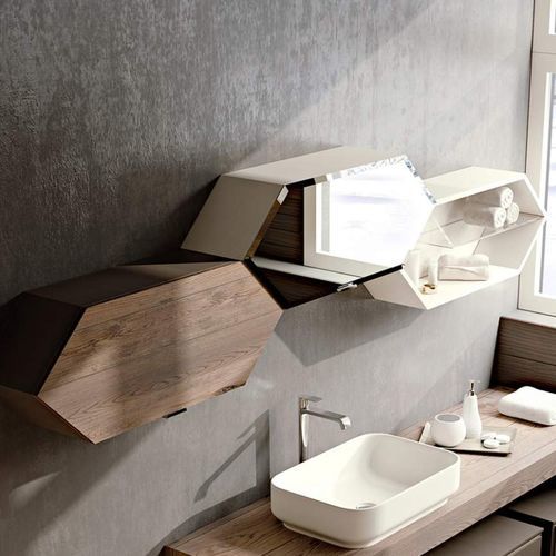Étagère murale - Diamante  - ARCARI ARREDAMENTI - contemporaine / en bois / de salle de bain