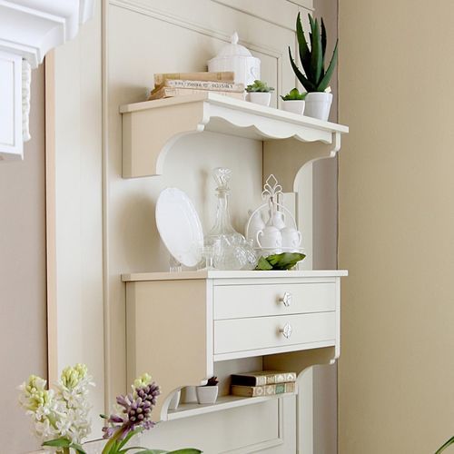 Étagère murale - Boiserie Sforza - ARCARI ARREDAMENTI - classique / en bois / avec tiroir