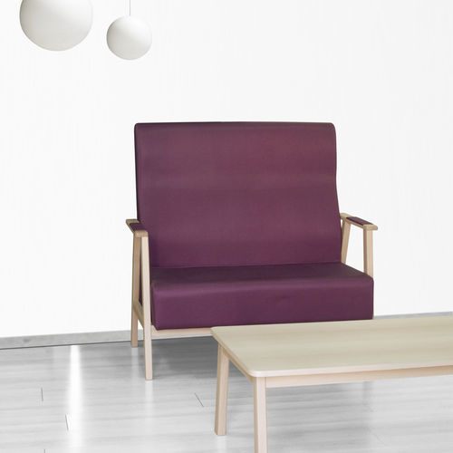 Canapé contemporain - UNNA - Seniorcare - en tissu / avec accoudoirs / à dossier haut