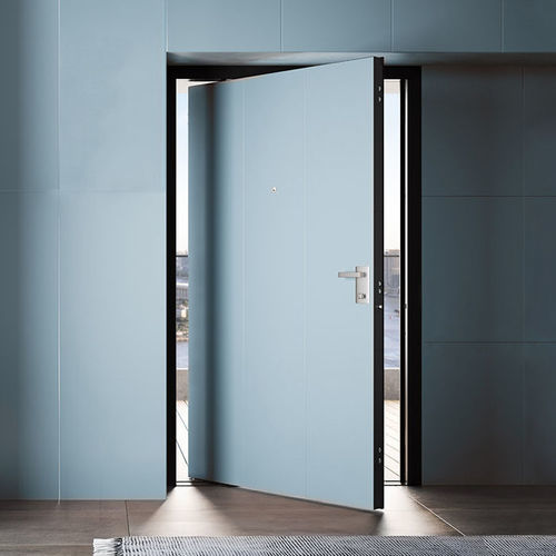 Porte d'entrée - BILICO - Albadoors - en acier galvanisé / pivotante à axe central / contemporaine