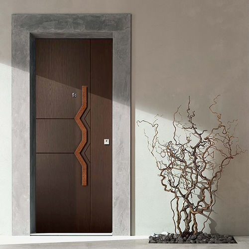 Porte d'entrée - URANO - Albadoors - en acier galvanisé / battante / contemporaine