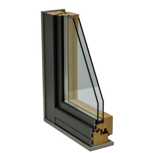 Fenêtre en bois - RIFT - Albadoors - en aluminium / battante / oscillo-coulissante