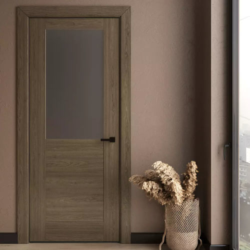 Porte d'intérieur - 2.3 - IN WOOD LLC - en bois / en verre / battante