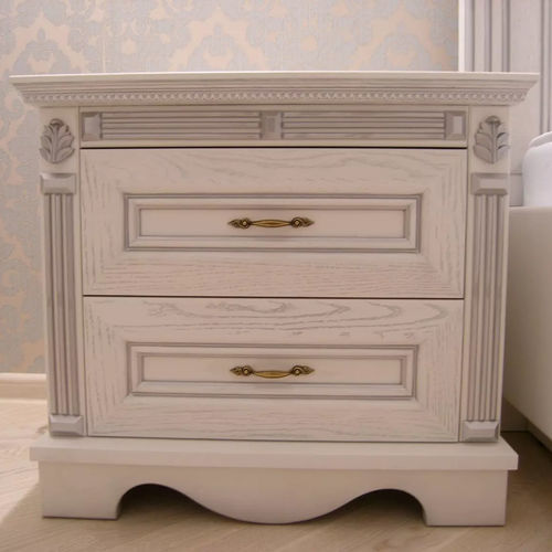 Table de chevet contemporaine - IN WOOD LLC - en bois / avec piètement en bois / carrée