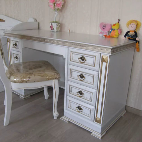 Bureau sur pied - IN WOOD LLC - traditionnel / en bois / droit