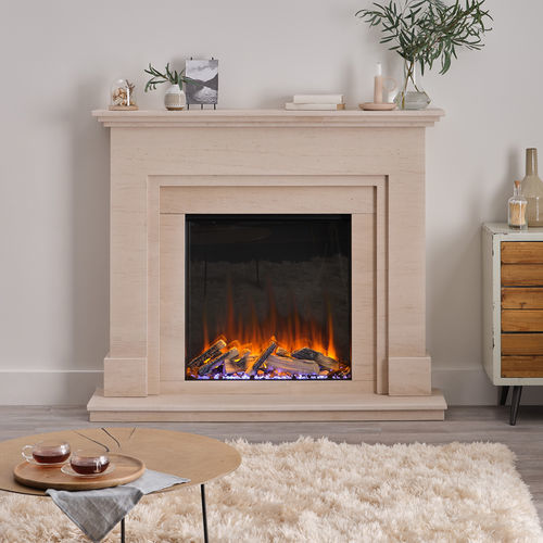 Insert de cheminée électrique - Forest 650sq - British Fires Ltd - contemporain / télécommandé / effet flamme