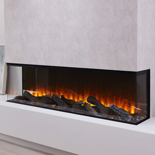 Insert de cheminée à 3 faces - Forest 1600 - British Fires Ltd - électrique / contemporain / télécommandé