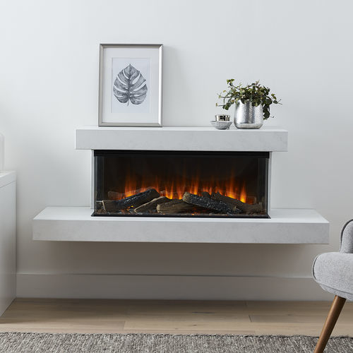 Cheminée électrique - Brockenhurst  - British Fires Ltd - murale / adossée / sans conduit