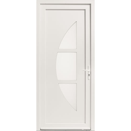 Porte d'entrée - Eole - USINE-ONLINE - en PVC / battante / contemporaine