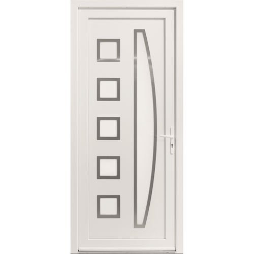 Porte d'entrée - Solano - USINE-ONLINE - en PVC / battante / contemporaine
