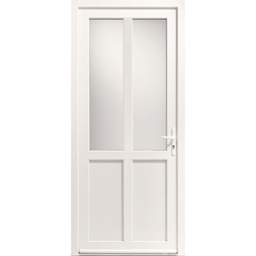 Porte d'entrée - Caparis SV1 - USINE-ONLINE - en PVC / battante / contemporaine