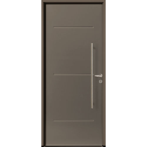 Porte d'entrée - Carassin - USINE-ONLINE - en acier / battante / contemporaine