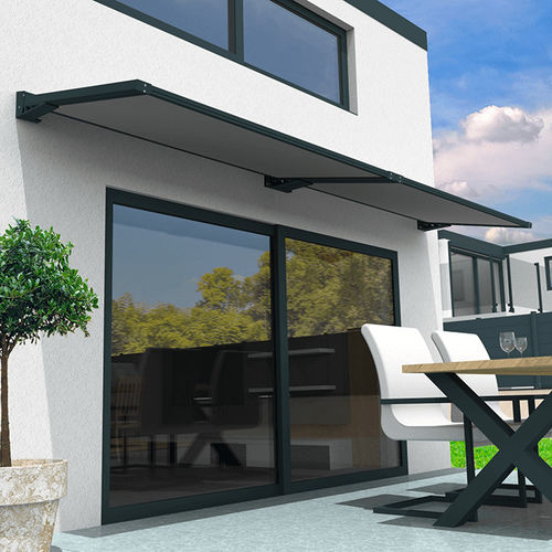 Auvent pour porte - USINE-ONLINE - pour terrasse / pour fenêtre / en aluminium