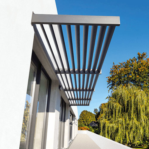 Brise-soleil en aluminium - USINE-ONLINE - pour fenêtre / horizontal / fixe