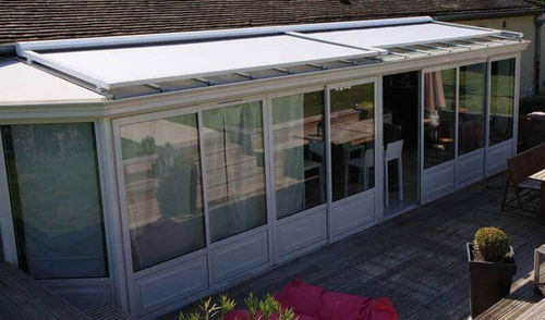 Store de toit - USINE-ONLINE - enrouleur / pour véranda / pour pergola