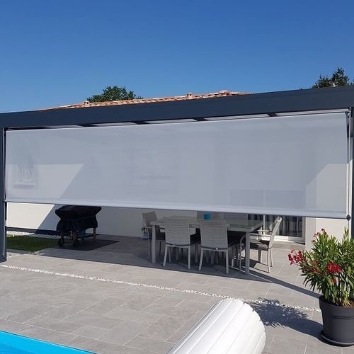 Store enrouleur vertical - USINE-ONLINE - pour véranda / pour pergola / en tissu acrylique