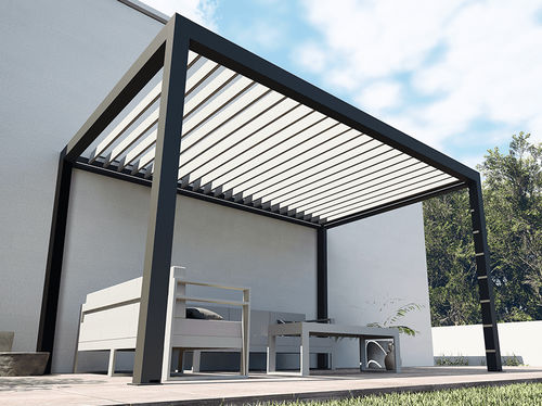 Pergola autoportée - S3 - USINE-ONLINE - en aluminium extrudé / à lames orientables / sur mesure