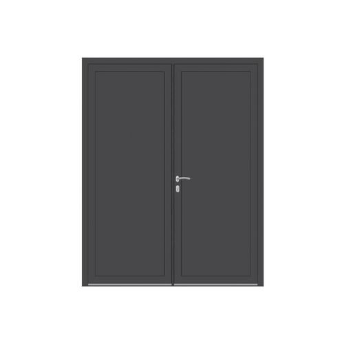 Porte de service - KAWNEER - USINE-ONLINE - en aluminium / battante / contemporaine