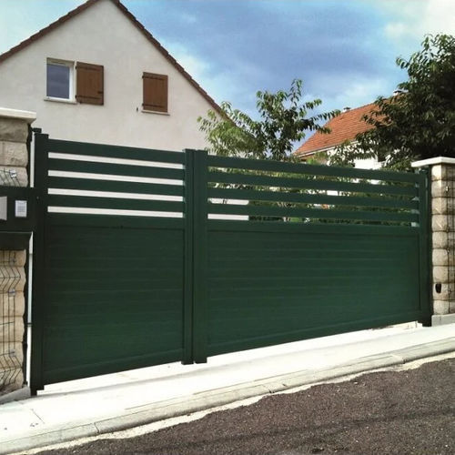 Portail en aluminium - Danielle  - USINE-ONLINE - coulissant / droit / gauche