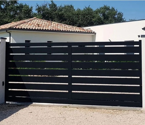 Portail coulissant - Maeva  - USINE-ONLINE - droit / gauche / en aluminium