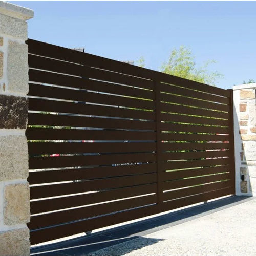 Portail en aluminium - Rose  - USINE-ONLINE - coulissant / droit / gauche