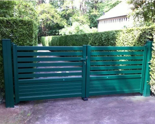 Portail battant - Hélène  - USINE-ONLINE - en aluminium / à lames / motorisé
