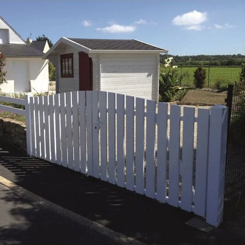 Portail coulissant - Mel  - USINE-ONLINE - droit / gauche / en PVC