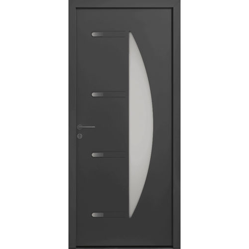 Porte d'entrée - Orphie  - USINE-ONLINE - en aluminium / battante / contemporaine