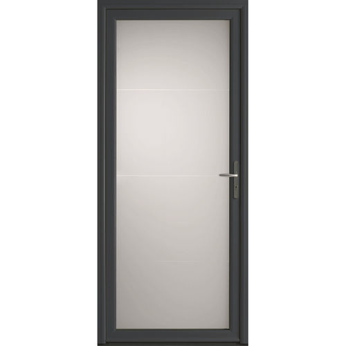 Porte d'entrée - Stan  - USINE-ONLINE - en aluminium / battante / contemporaine