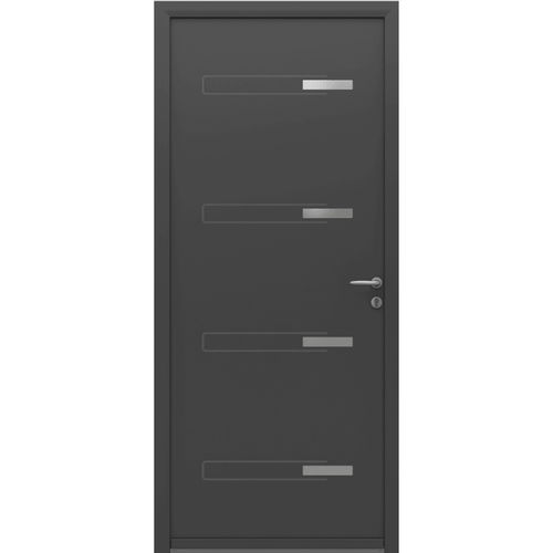 Porte d'entrée - Elbot  - USINE-ONLINE - en aluminium / battante / contemporaine