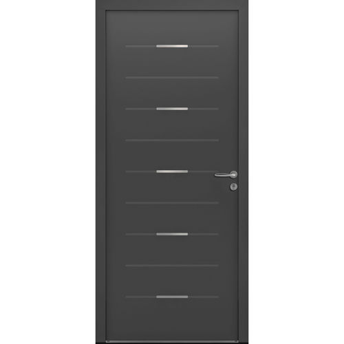 Porte d'entrée - Mako  - USINE-ONLINE - en aluminium / battante / contemporaine