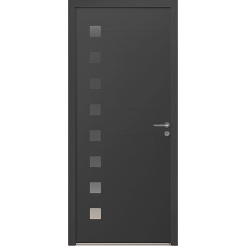 Porte d'entrée - Uzes  - USINE-ONLINE - en aluminium / battante / contemporaine