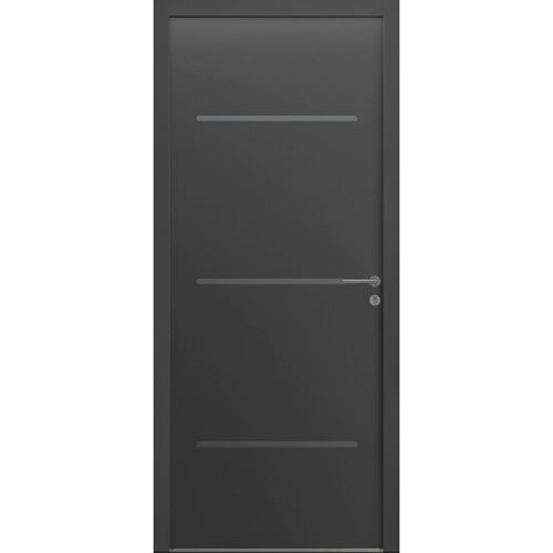 Porte d'entrée - Janis  - USINE-ONLINE - en aluminium / battante / contemporaine
