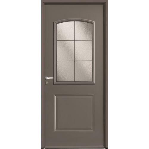 Porte d'entrée - Ablette  - USINE-ONLINE - en aluminium / battante / contemporaine