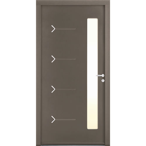 Porte d'entrée - Enna19  - USINE-ONLINE - en aluminium / battante / contemporaine
