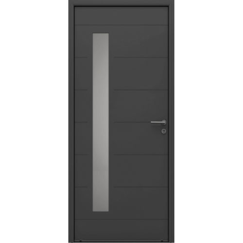 Porte d'entrée - Luzia  - USINE-ONLINE - en aluminium / battante / contemporaine