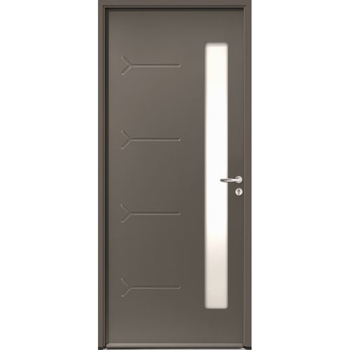 Porte d'entrée - Asten  - USINE-ONLINE - en acier / battante / contemporaine