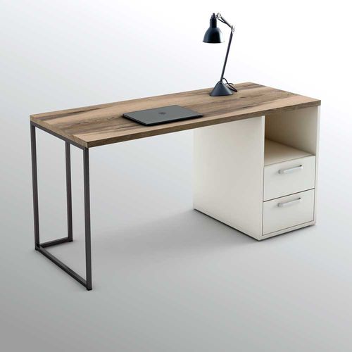 Bureau sur pied - ONE  - OLUT - contemporain / en chêne / droit