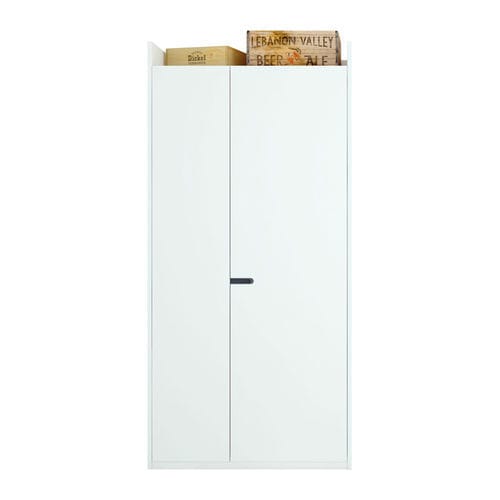 Armoire contemporaine - OLUT - en bois / à portes battantes / blanche