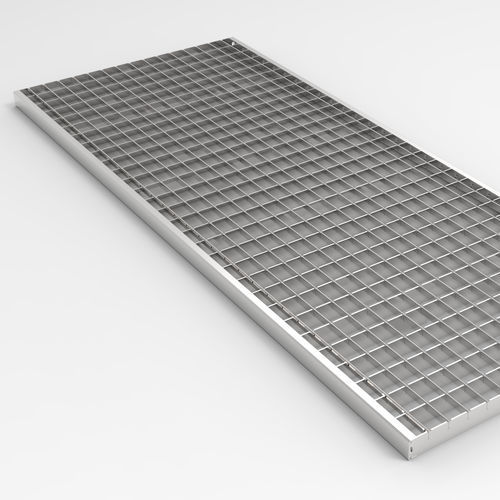 Grille pour caniveau en acier galvanisé - RECTANGULAR WITH SQUARE MESH - IFEC - Industria de Ferragens do Centro - en inox / pour espace public / pour piscine