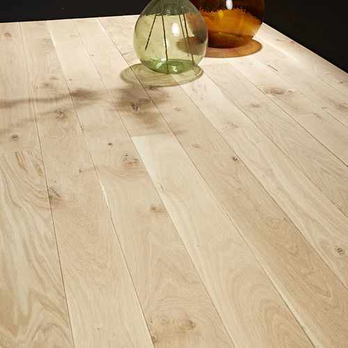 Parquet massif - MONTAGNY - SRC - en chêne / huilé / verni