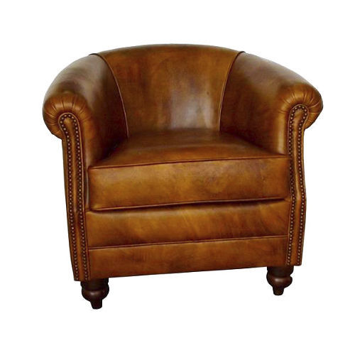 Fauteuil club traditionnel - Borsalino - L'Atelier du Club - en cuir / en sapin / fait main