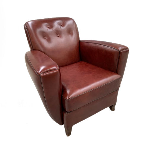Fauteuil club traditionnel - Charleston - L'Atelier du Club - en cuir / en sapin / fait main